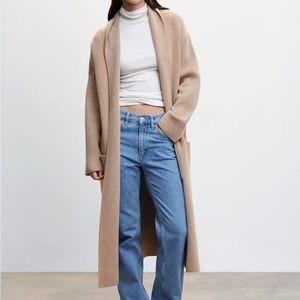 Mango “Coatigan” size XS/s in camel